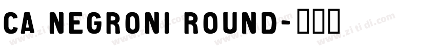 CA Negroni Round字体转换